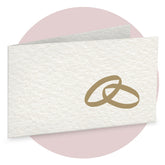 Bigliettini bomboniere CART.MOD.FEDI ORO Codice BFF4014